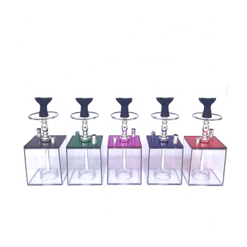 Factory direct  wholesale led China transparent clearly travel acrylic book hookah Shisha nargila